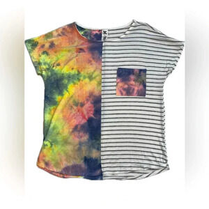 Sew in love boho tie dye top small boho indie hippie chic